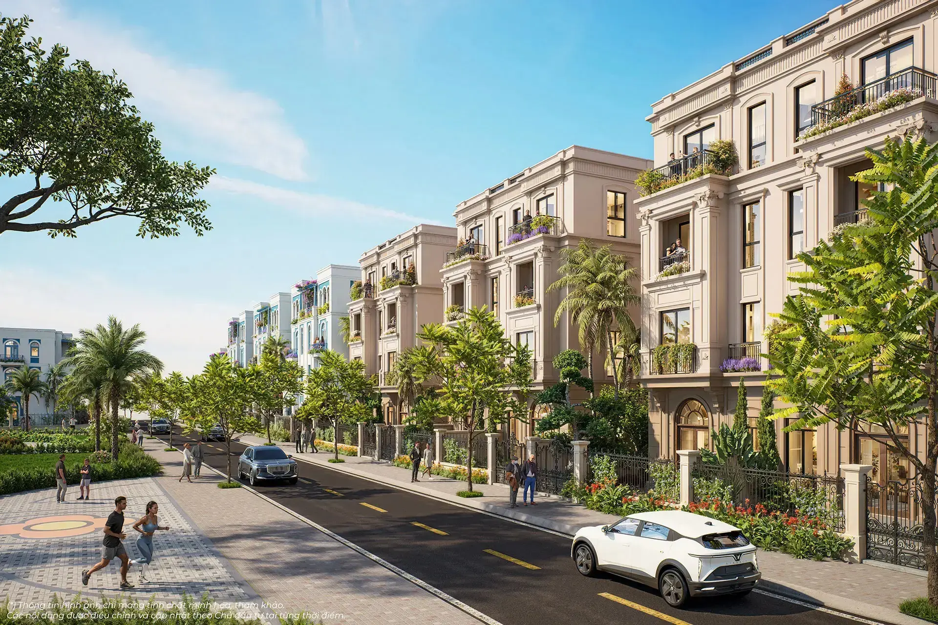 Phối cảnh biệt thự song lập tại Vinhomes Global Sportia Hanoi