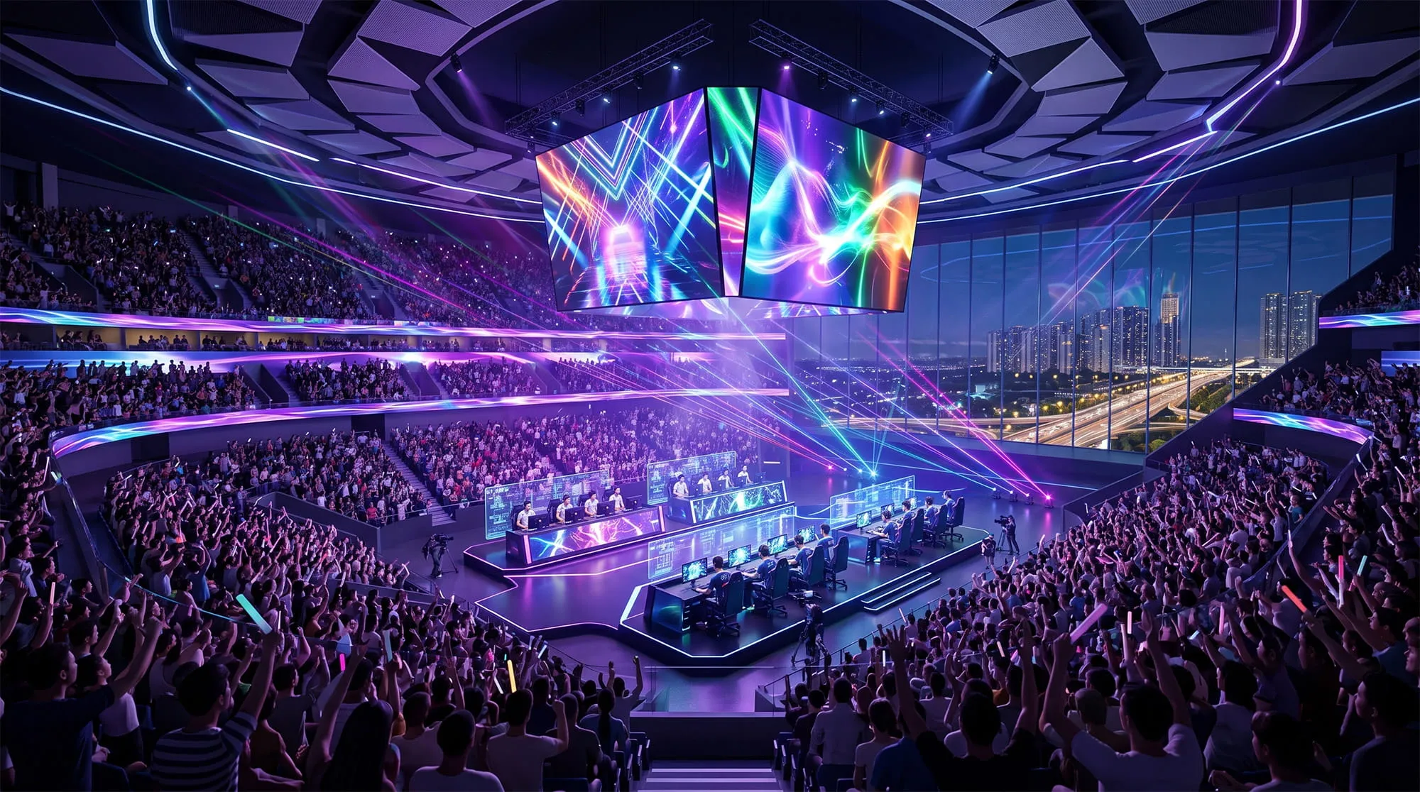 Phối cảnh Mega E-Sports Arena trong quần thể thể thao trung tâm Vinhomes Global Sportia. Phối cảnh Mega E-Sports Arena trong quần thể thể thao trung tâm Vinhomes Global Sportia.