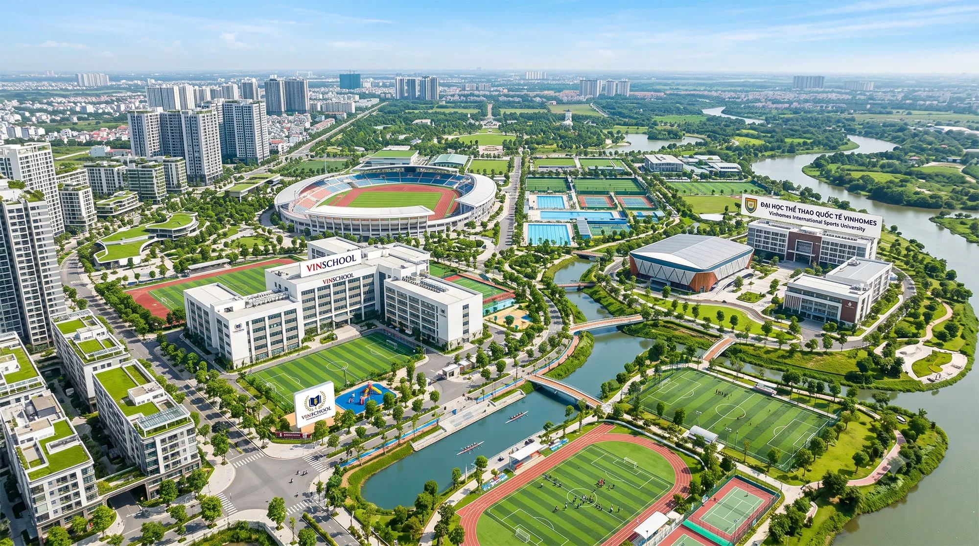 Hệ thống giáo dục Vinschool và Đại học Thể thao Quốc tế trong quy hoạch Vinhomes Global Sportia Hệ thống giáo dục Vinschool và Đại học Thể thao Quốc tế trong quy hoạch Vinhomes Global Sportia